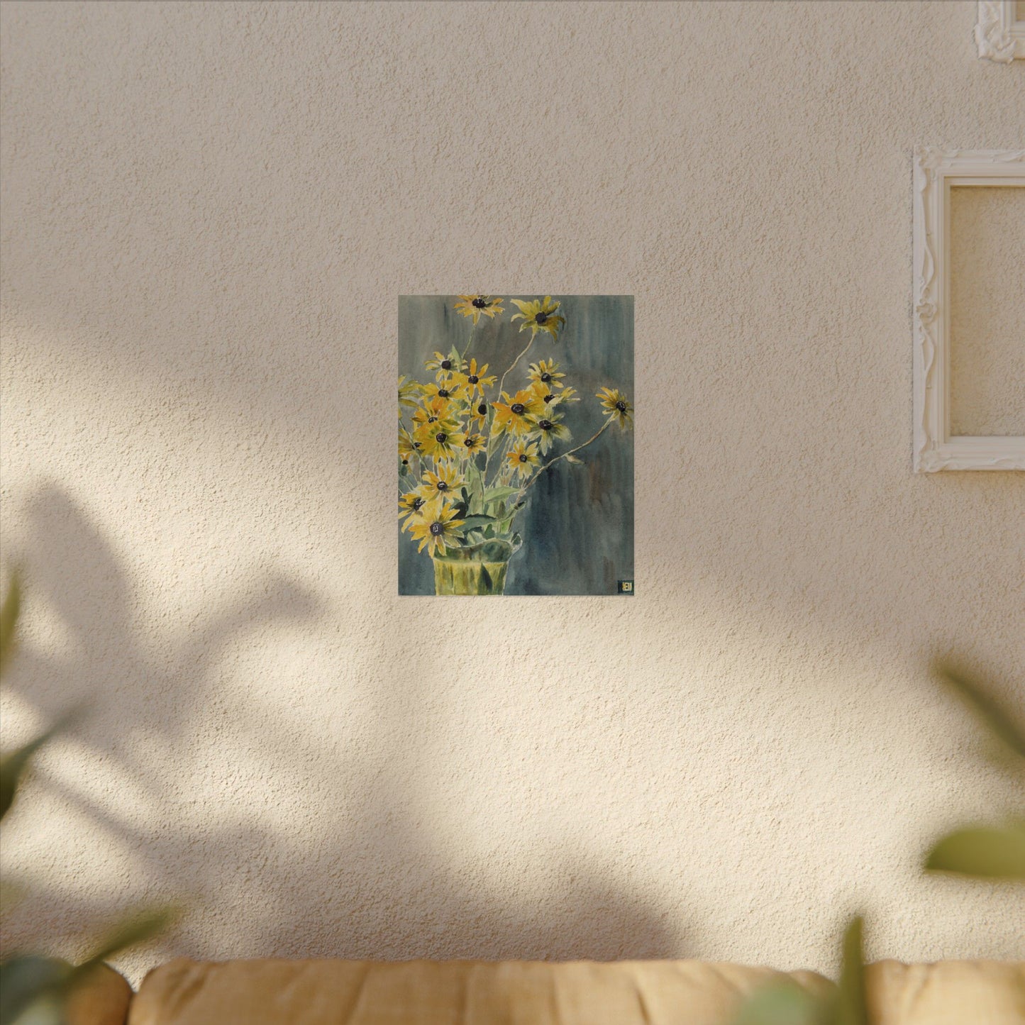 Vase with Black-Eyed Susans