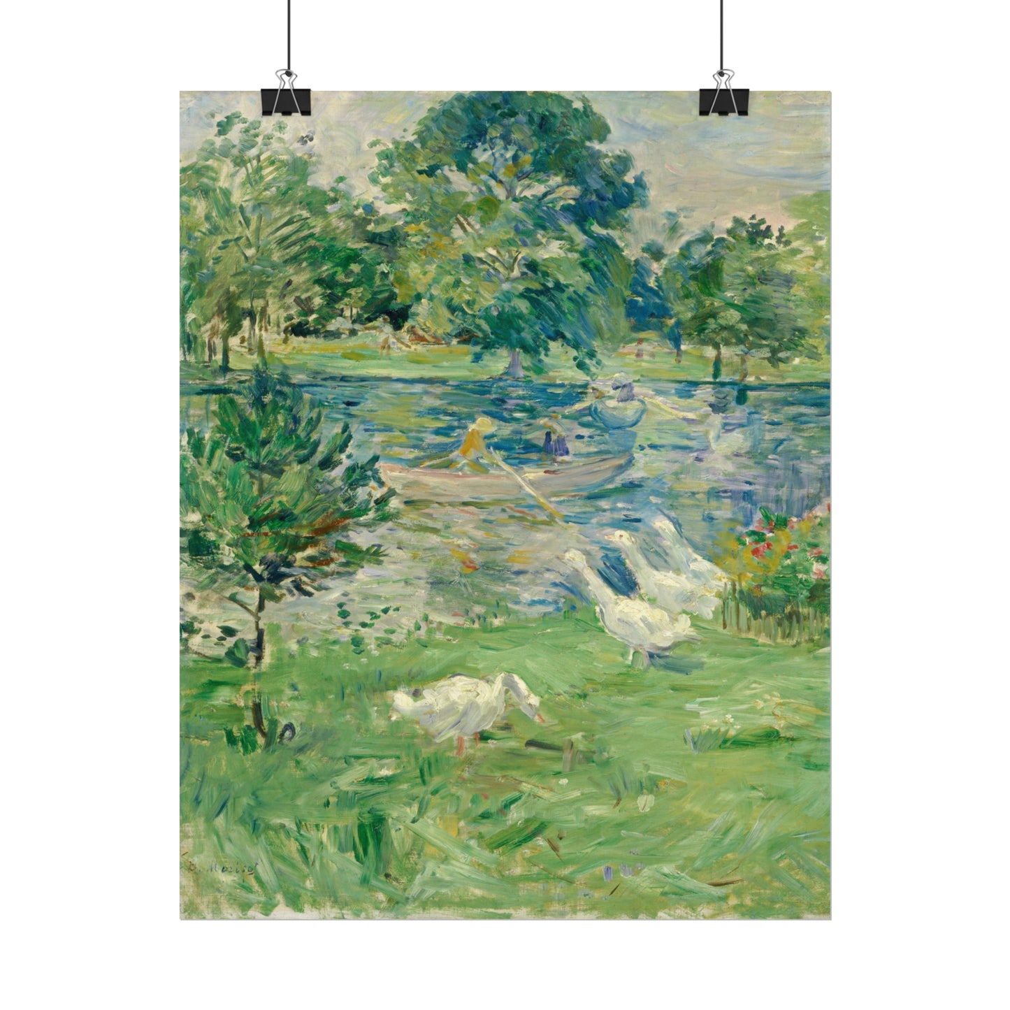 Girl in a Boat with Geese