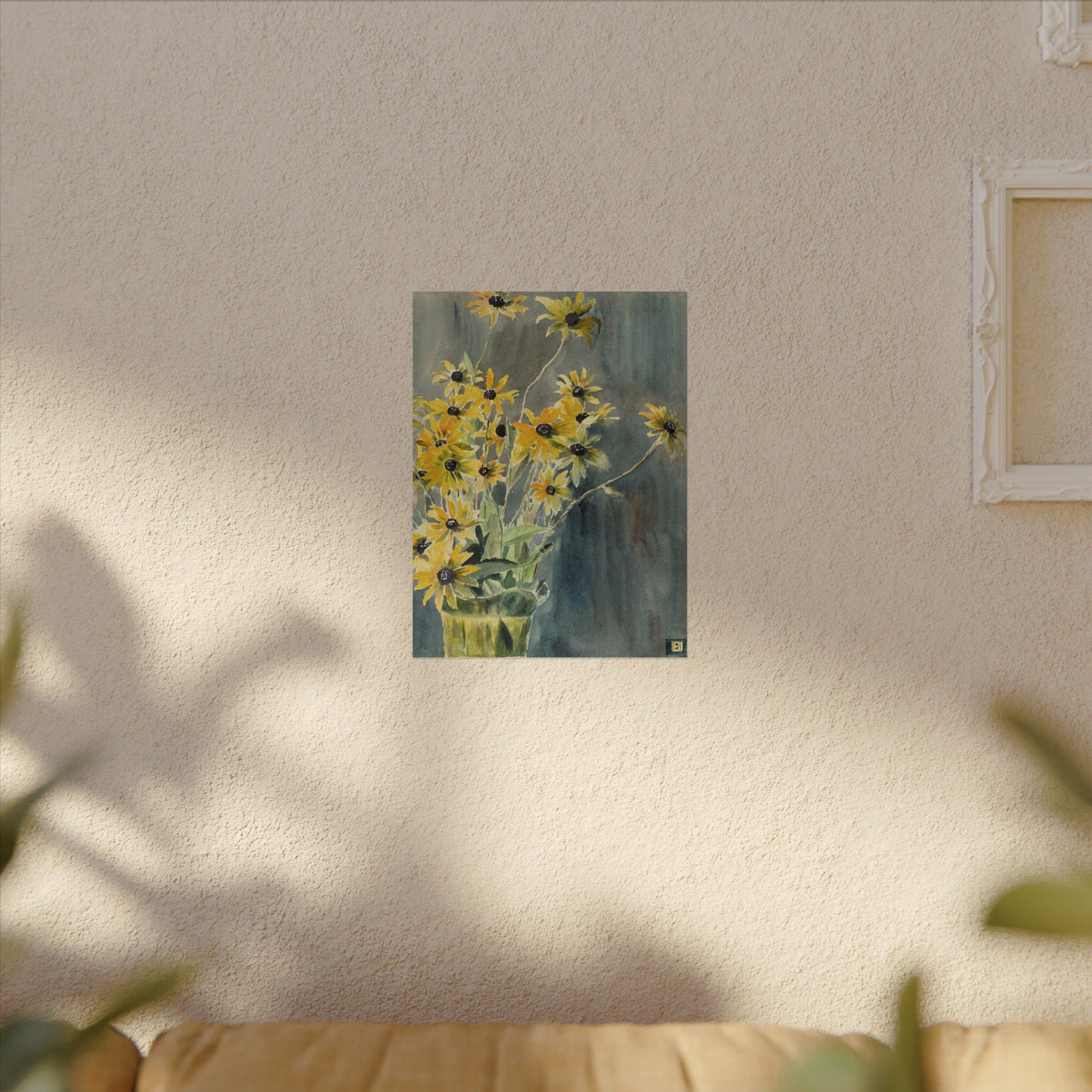 Vase with Black-Eyed Susans