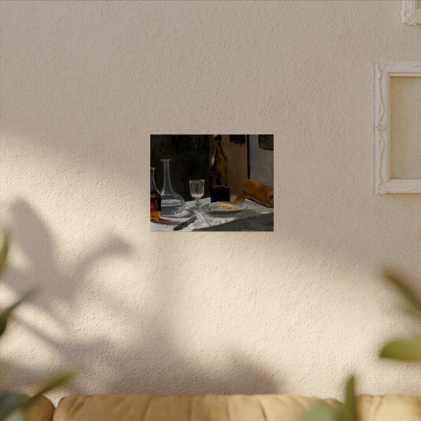 Wine and Bread Still Life