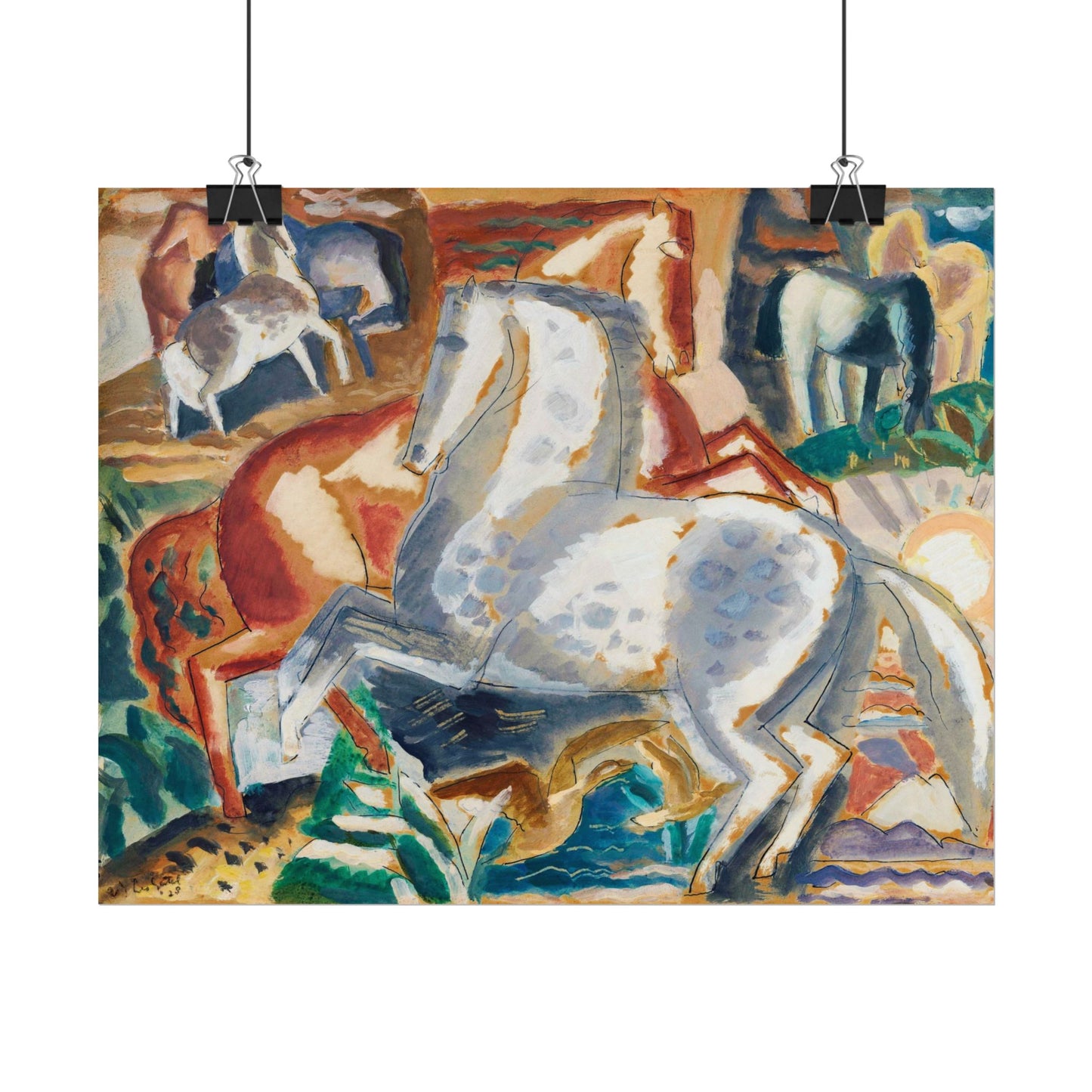 Horses in Landscape