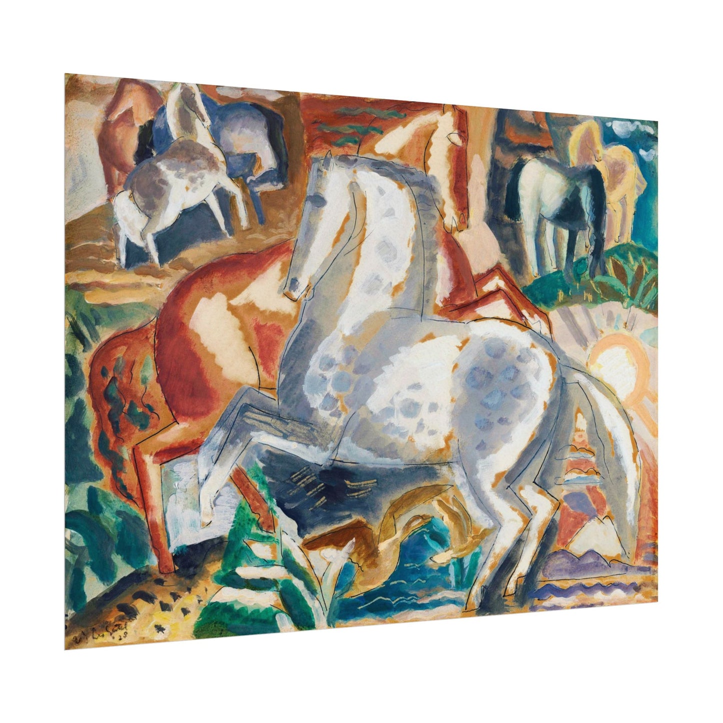 Horses in Landscape