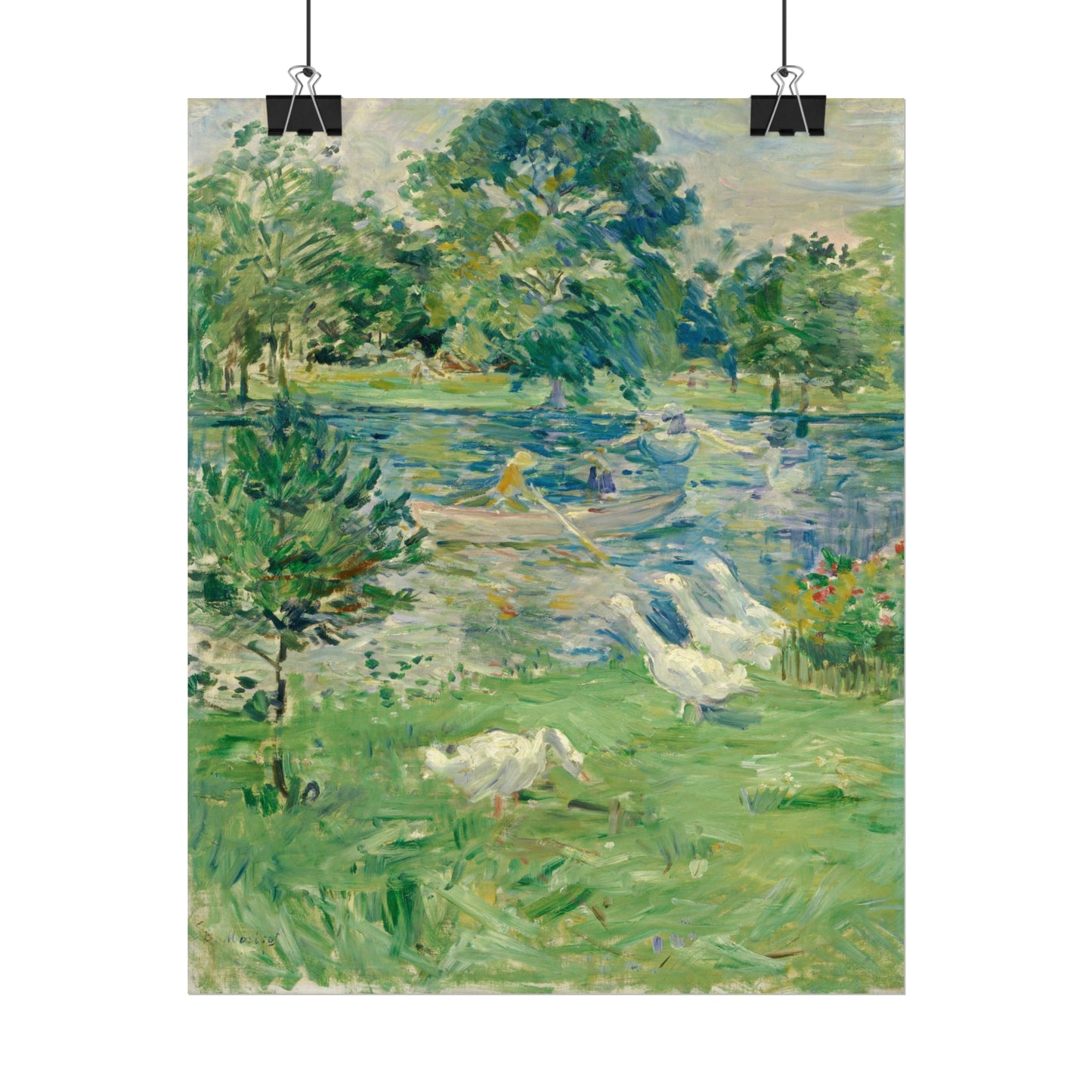 Girl in a Boat with Geese
