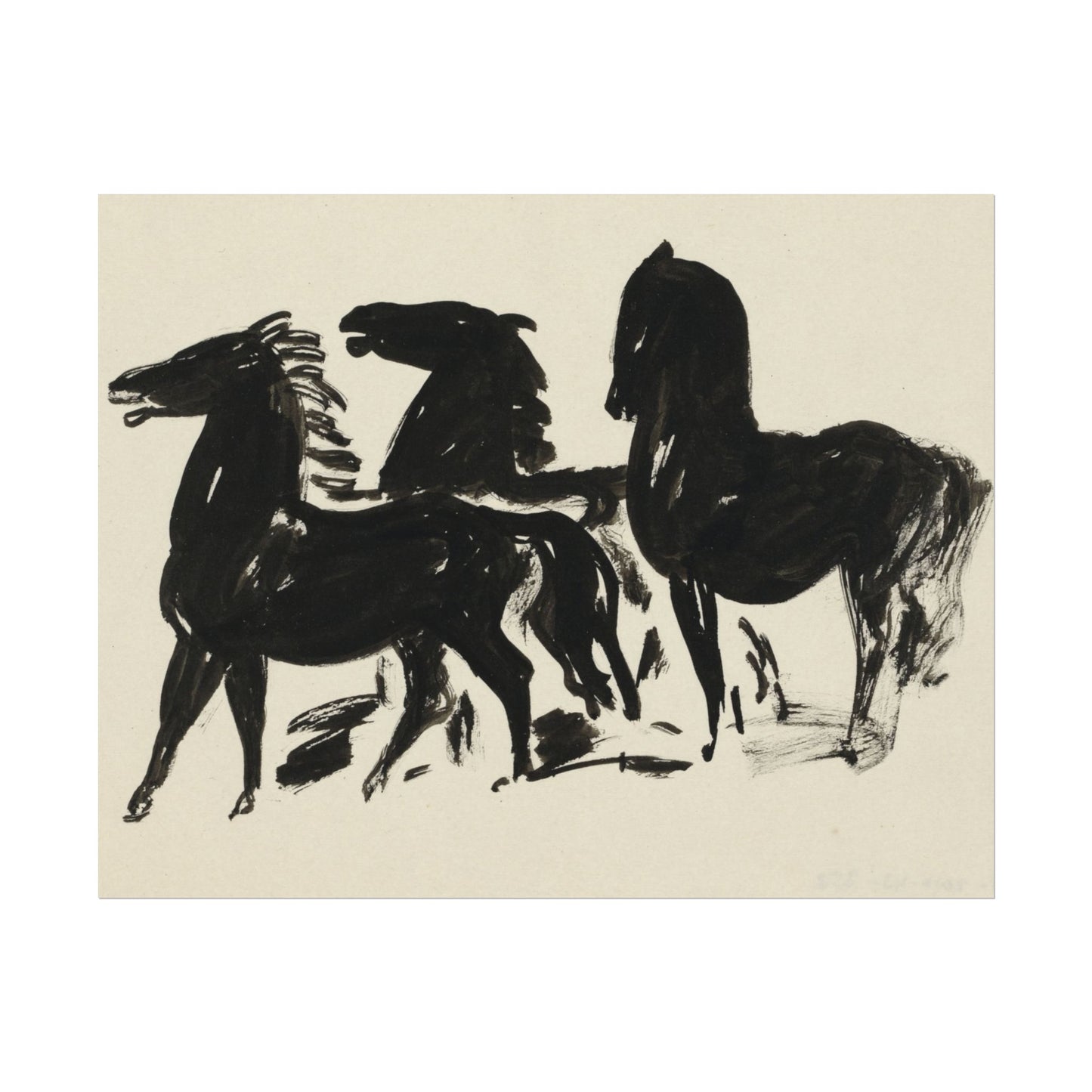 Three Black Horses