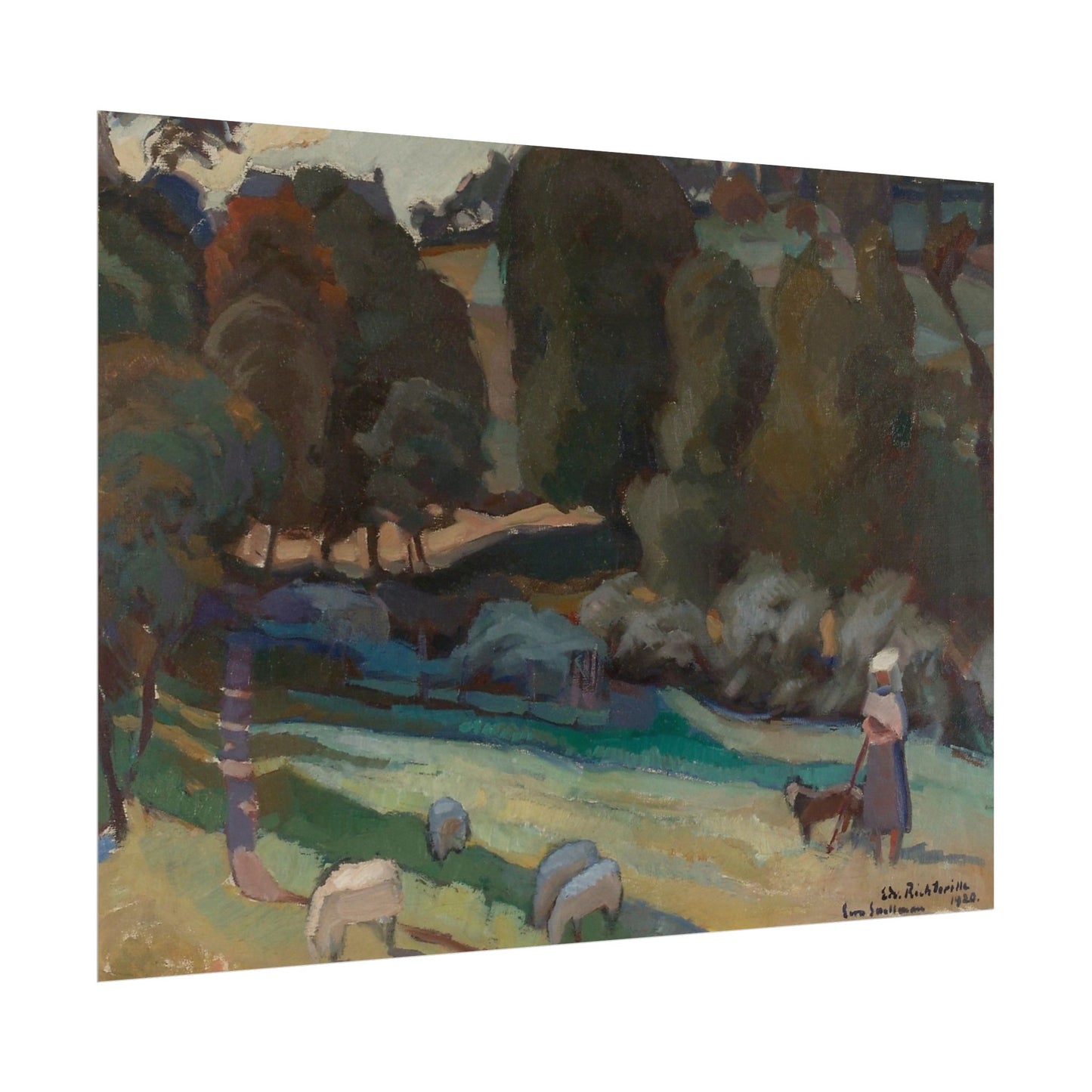 Girl and Sheep