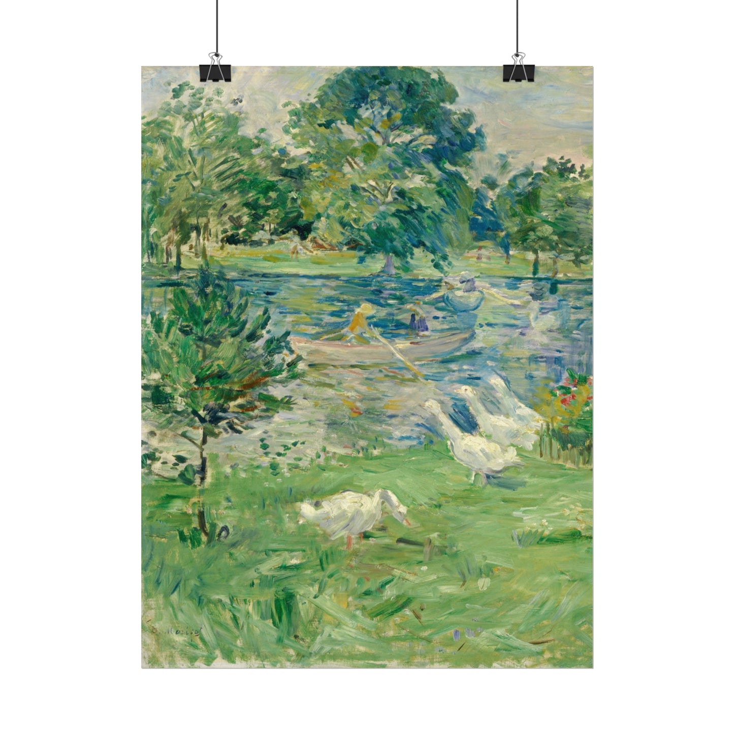 Girl in a Boat with Geese