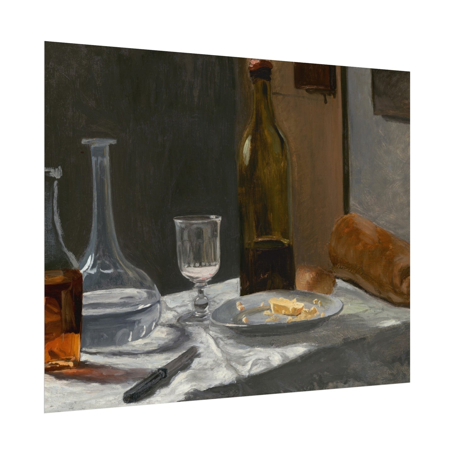 Wine and Bread Still Life