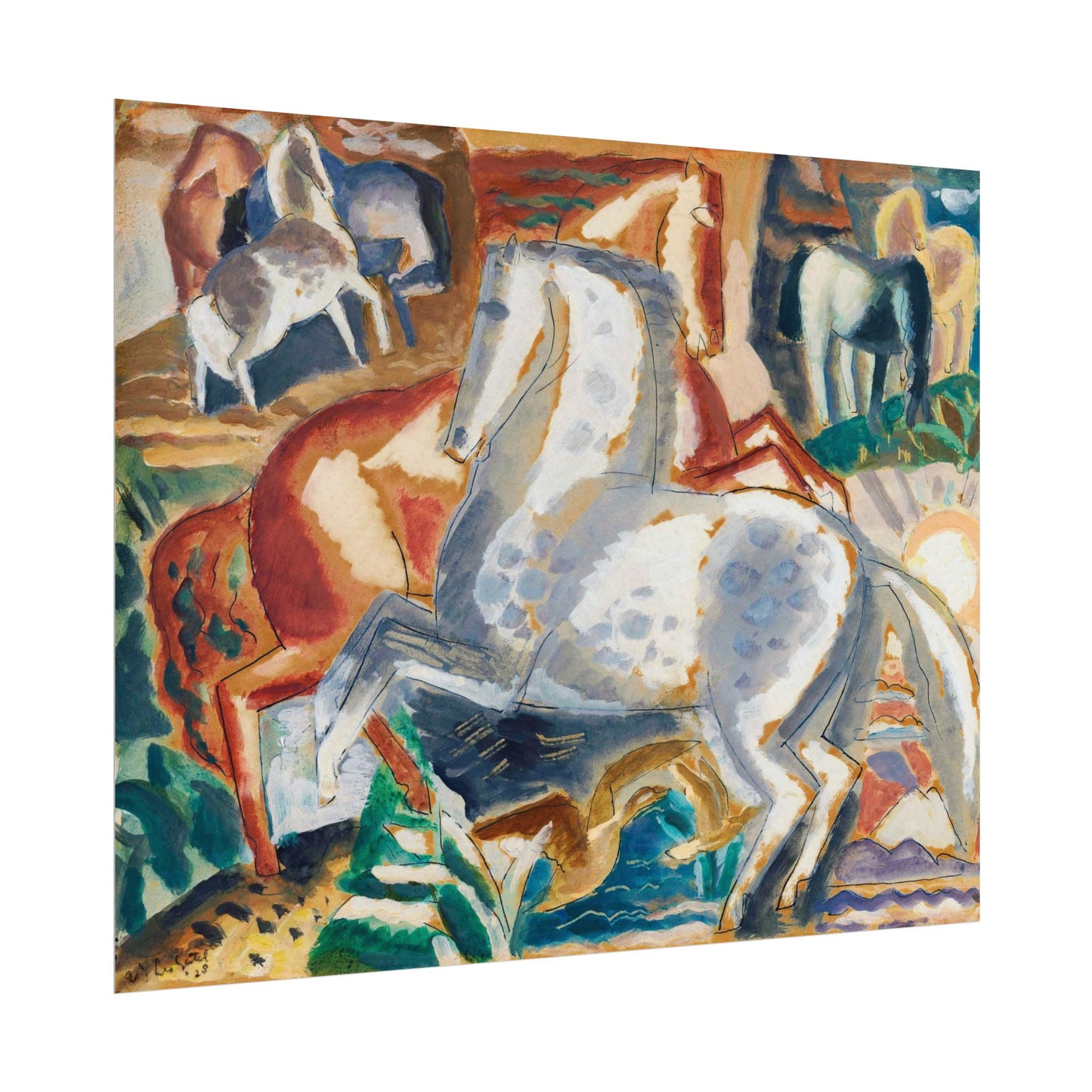Horses in Landscape