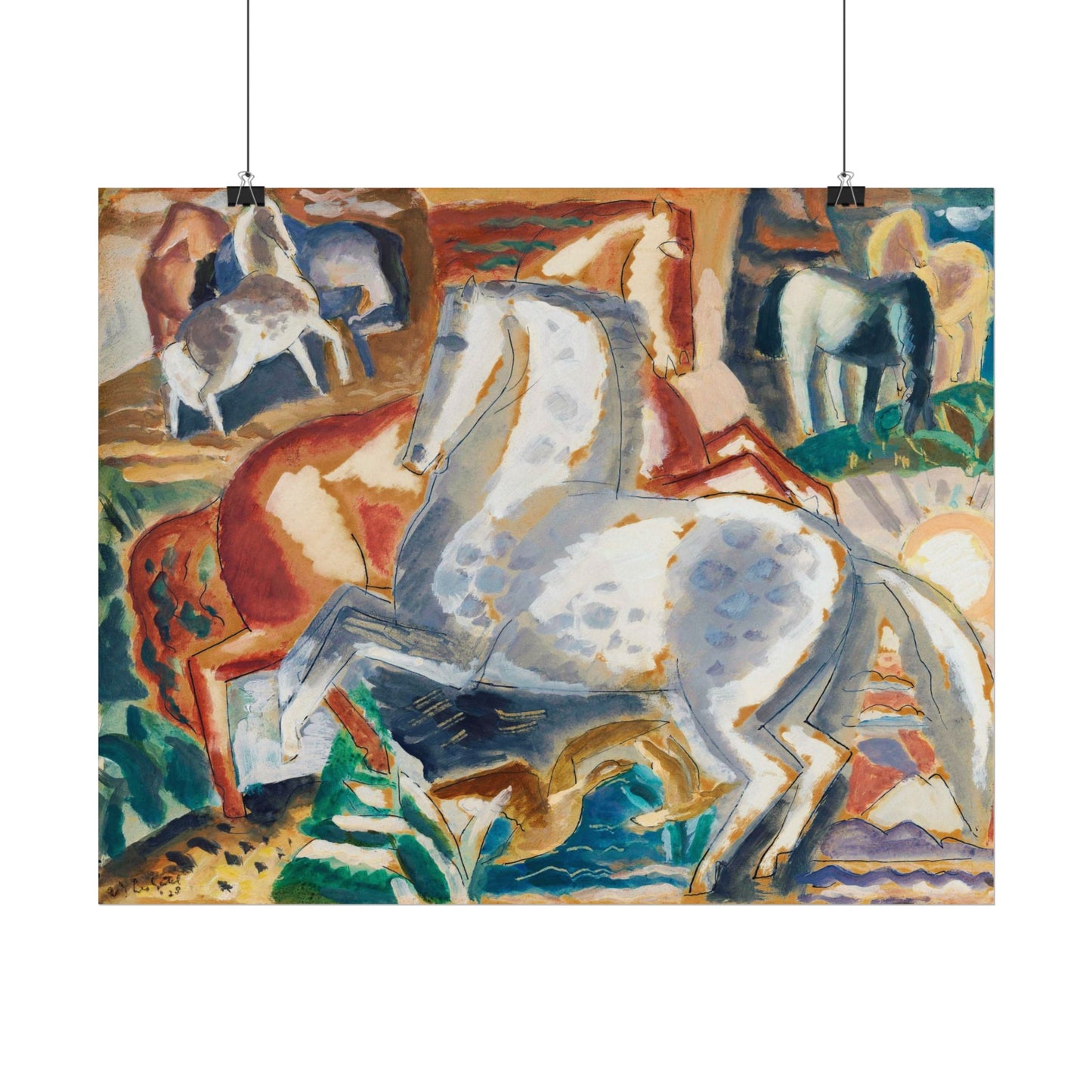 Horses in Landscape