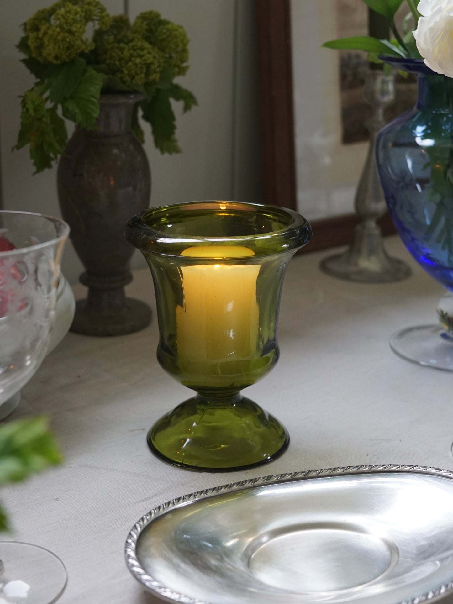 Traditional Glass Candle Holders