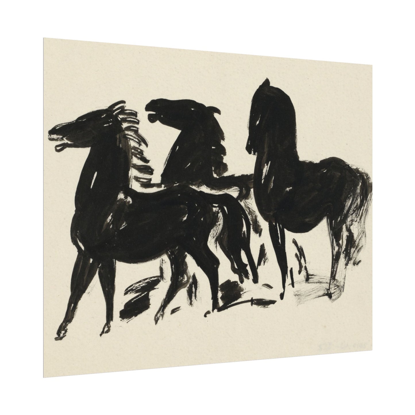 Three Black Horses