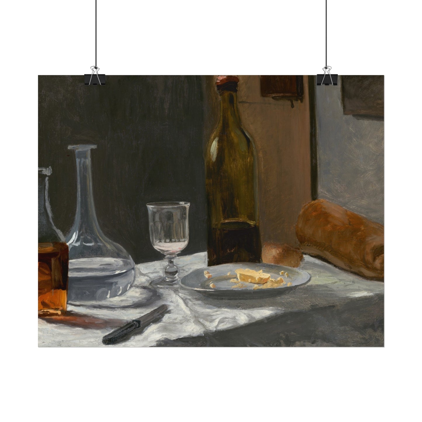 Wine and Bread Still Life