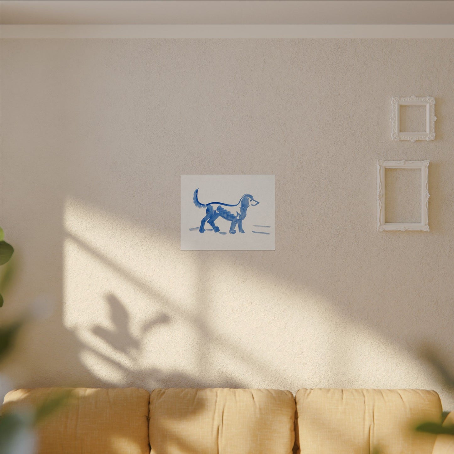 Watercolor Dog Poster - Textured Art for Pet Lovers
