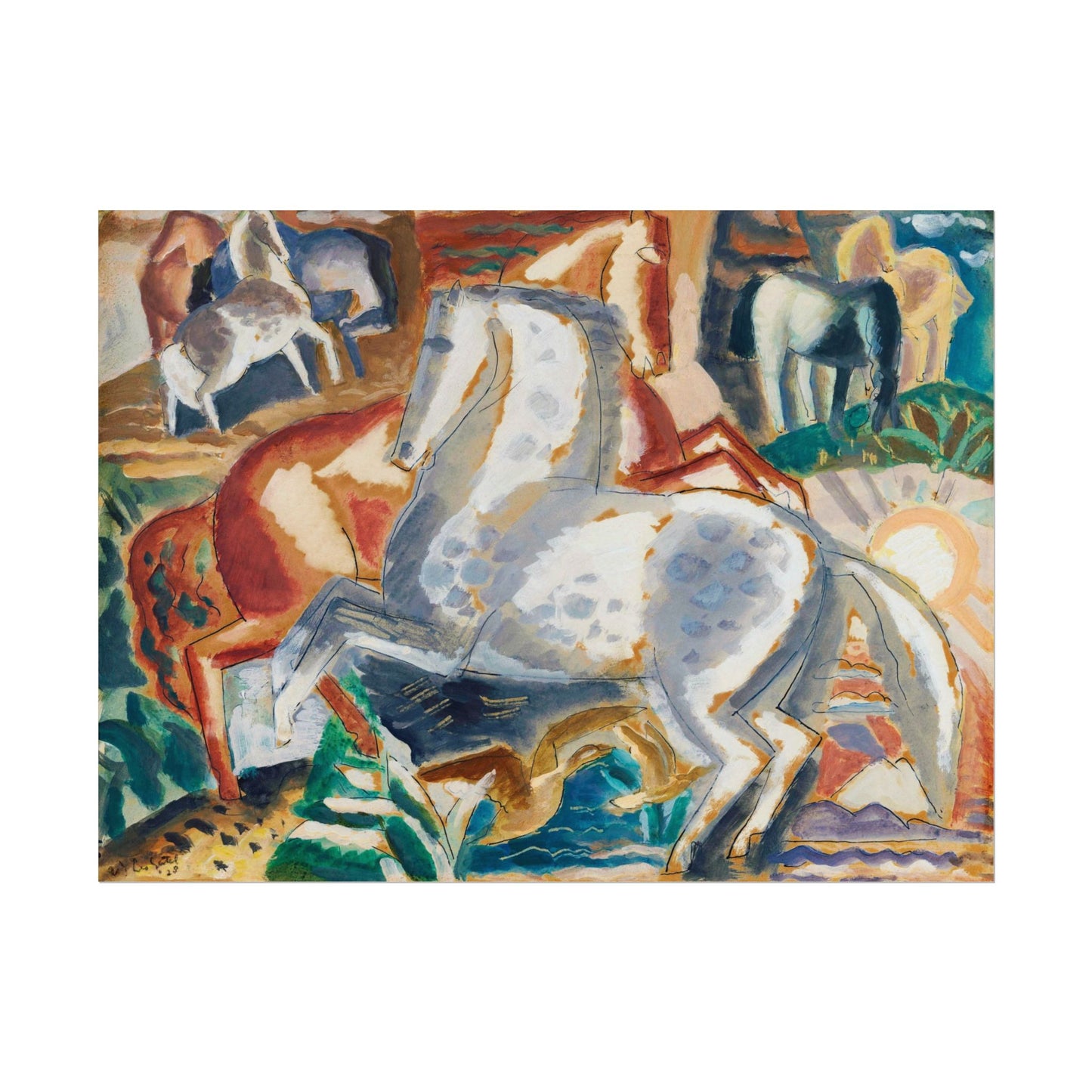 Horses in Landscape