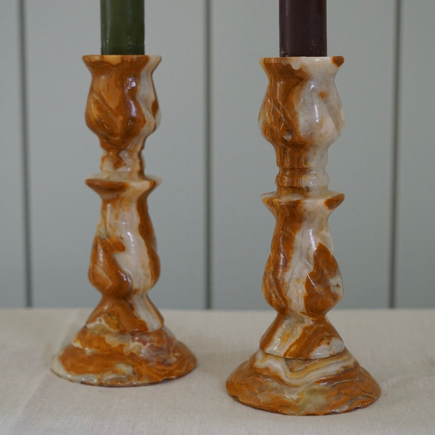 Onyx Candle Holders
