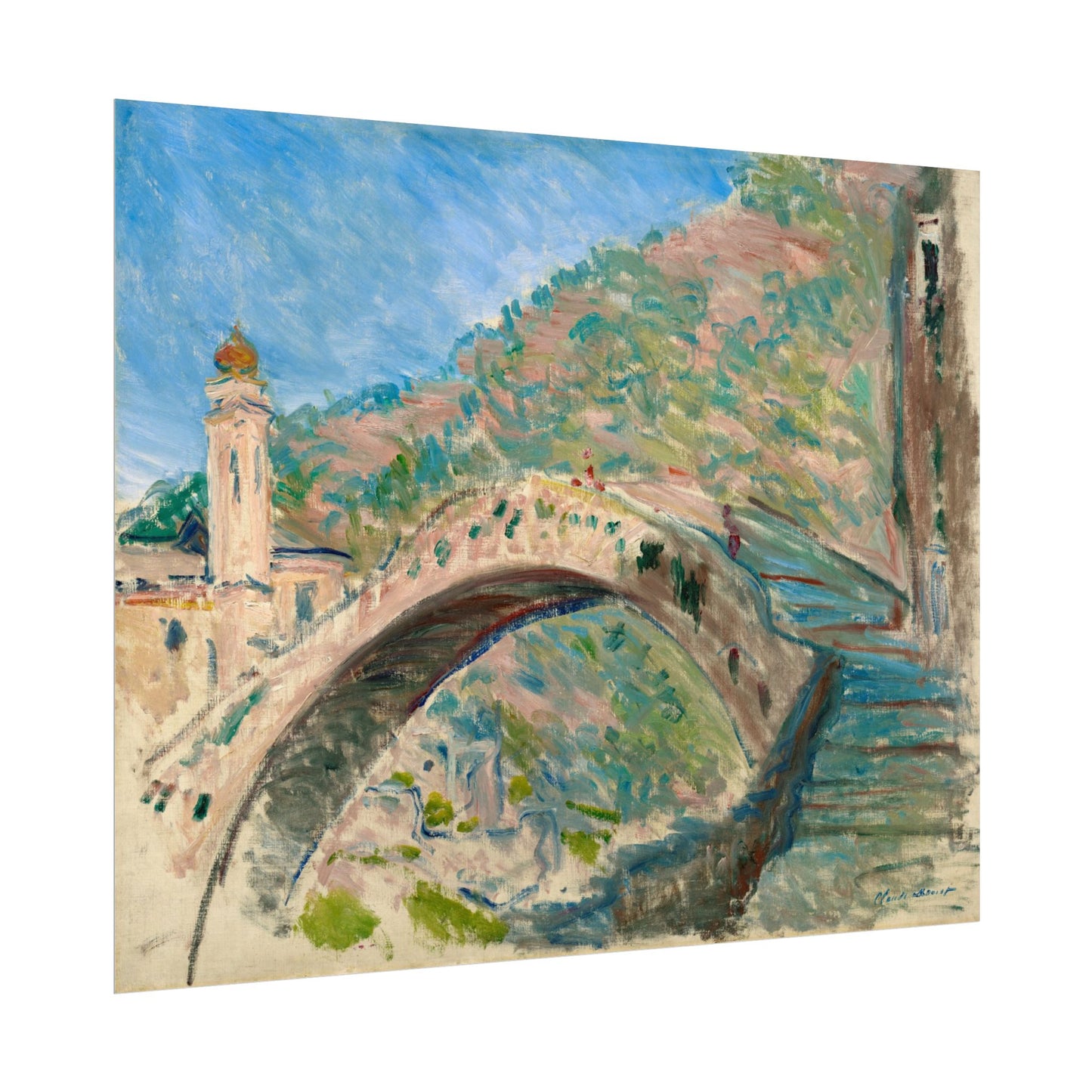 Claude Monet's Bridge at Dolceacqua