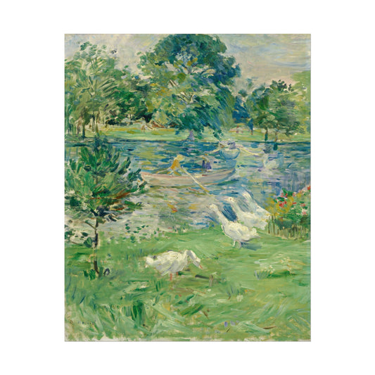Girl in a Boat with Geese