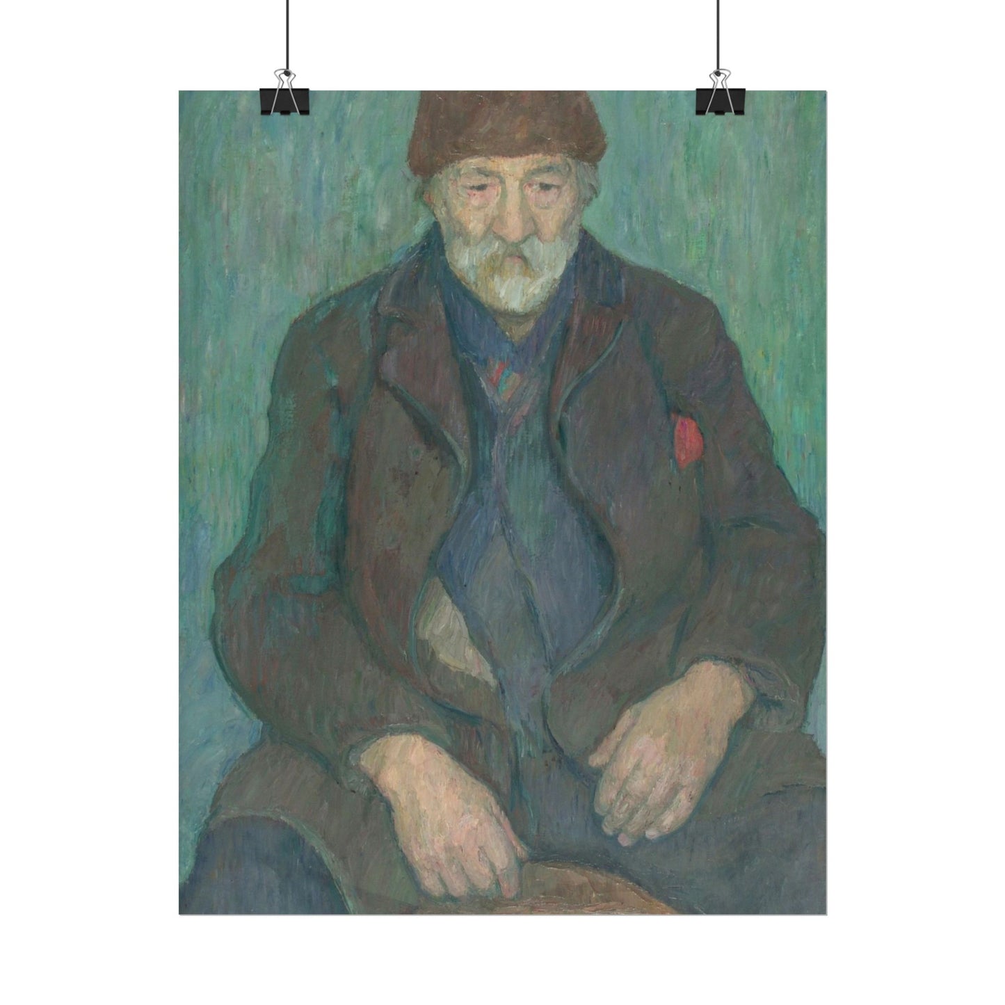Man Wearing a Fur Cap
