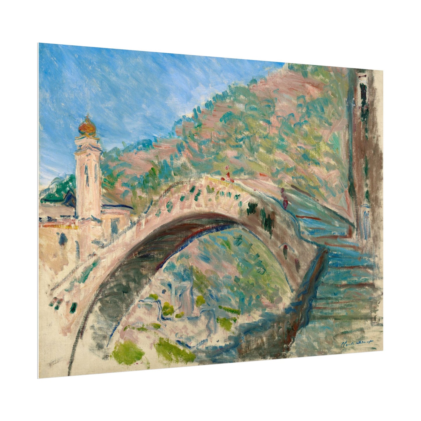 Claude Monet's Bridge at Dolceacqua