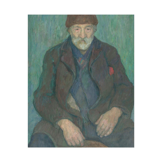 Man Wearing a Fur Cap