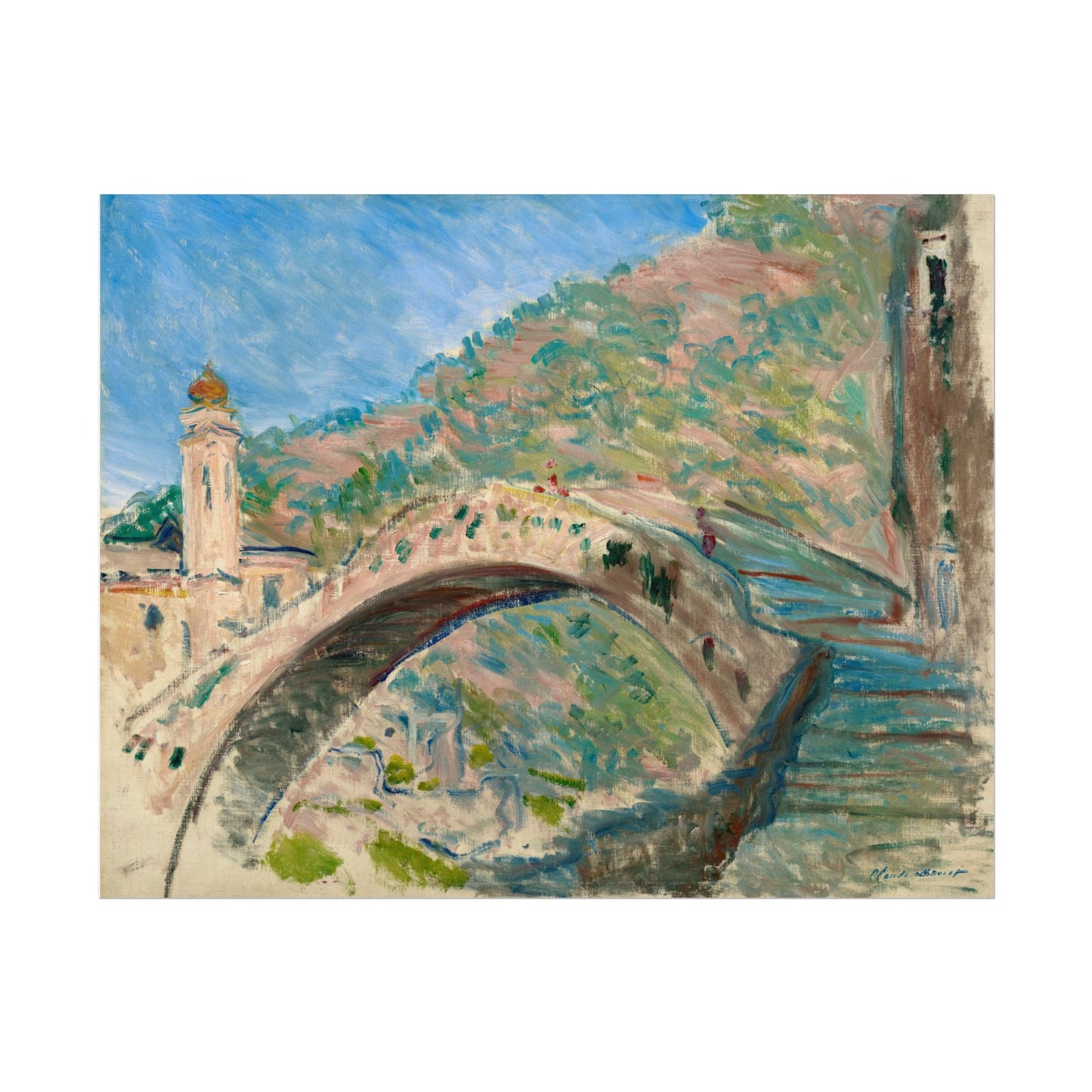 Claude Monet's Bridge at Dolceacqua