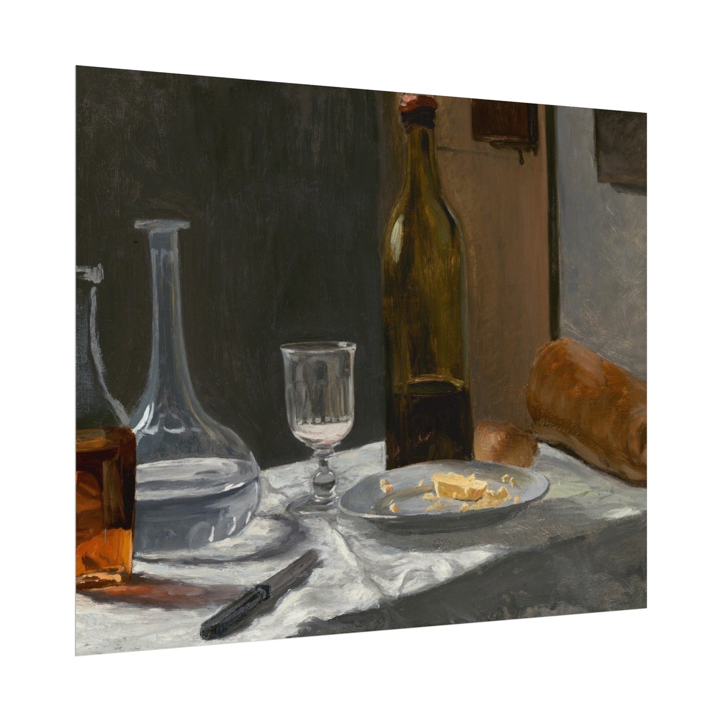 Wine and Bread Still Life