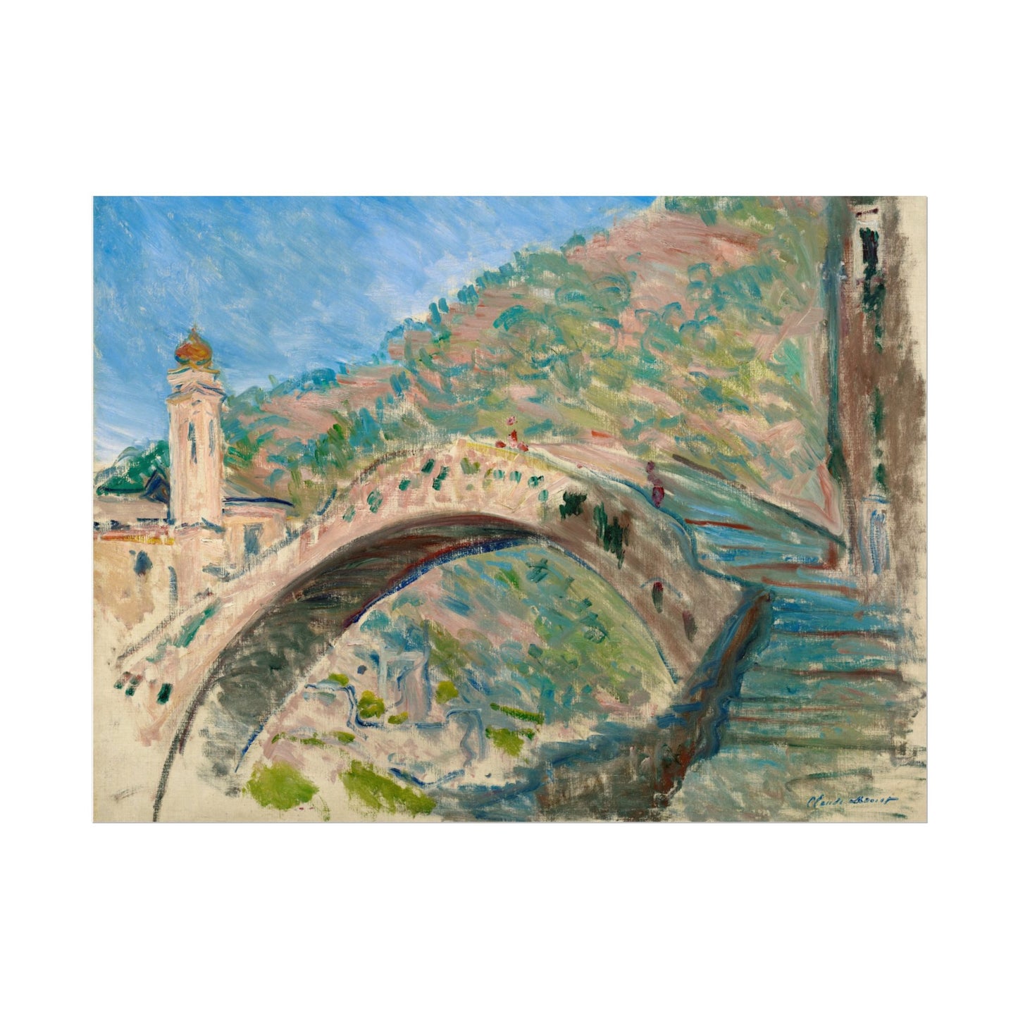Claude Monet's Bridge at Dolceacqua