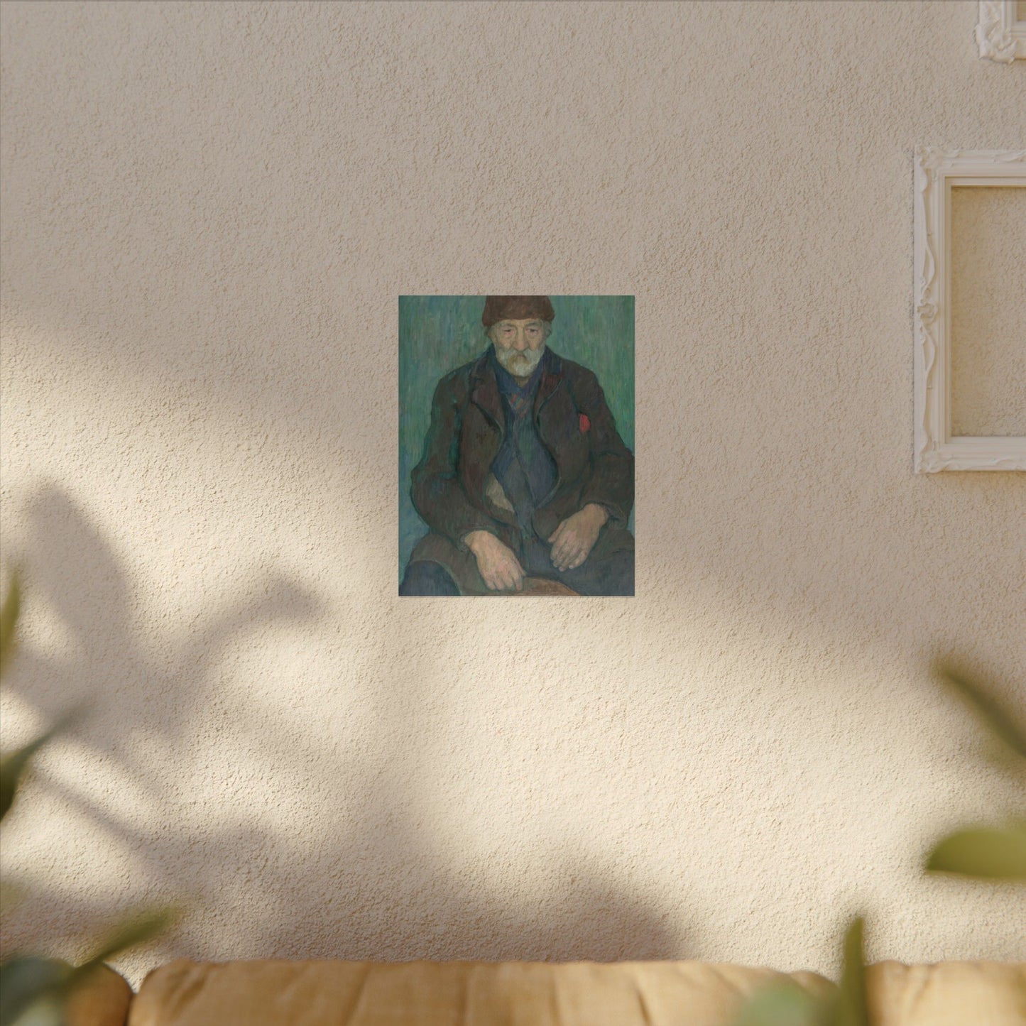 Man Wearing a Fur Cap