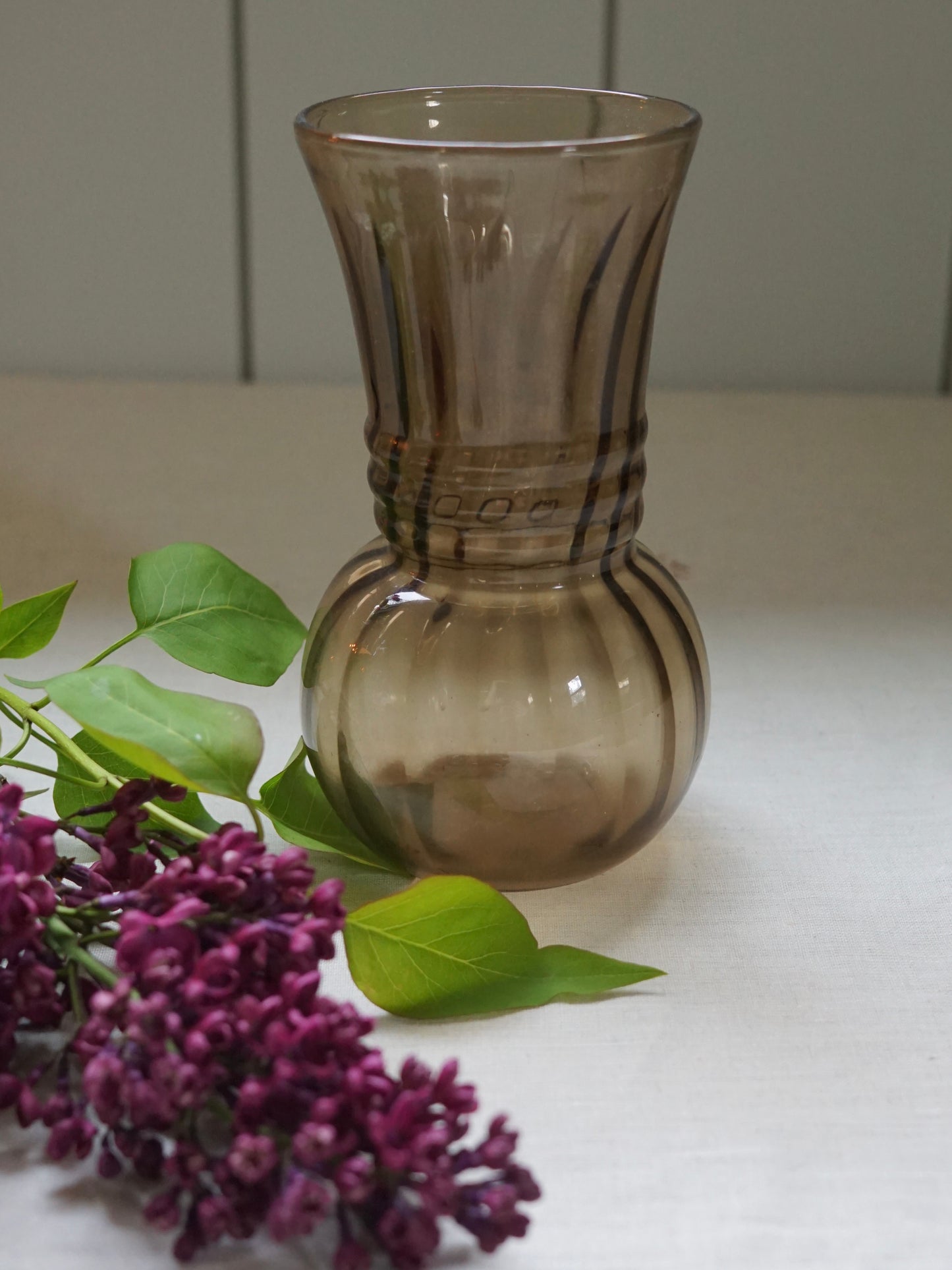 Smokey Glass Vase