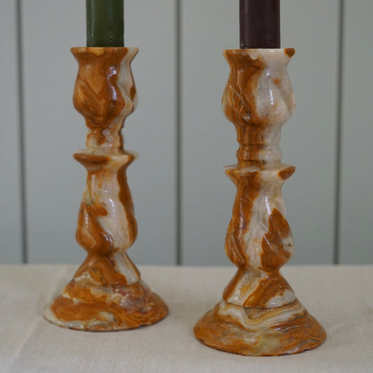 Onyx Candle Holders